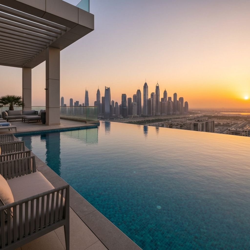 Luxury penthouse terrace